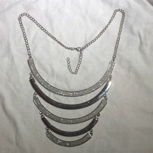 Silver fashion necklace